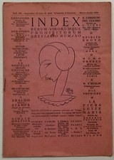 FUTURISMO BRAGAGLIA “INDEX” RIVISTA BREVIARIO ROMANO MARZO-APRILE 1926 GARRETTO