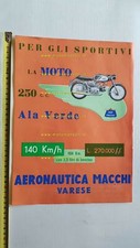 Aermacchi 250 Ala Verde 1959 locandina concessionari originale no depliant 