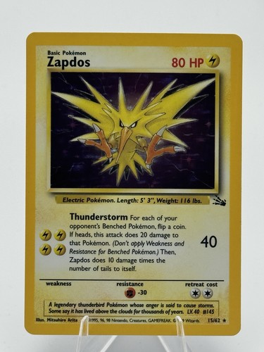 Zapdos fossil holo - zapdos,