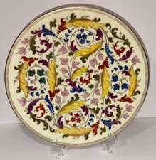 PIATTO LIMOGES ORO DIPINTO A