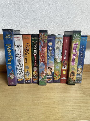 Lotto vhs walt - 10, disney