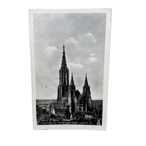 Cartolina postale ulm danubio - cartolina,