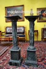 Coppia di colonne-piedistalli