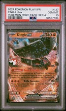Carte Pokémon Dinglu EX 127/193 PSA 10 POP 1 ! Pack Récompense Séries 4 FR STAMP
