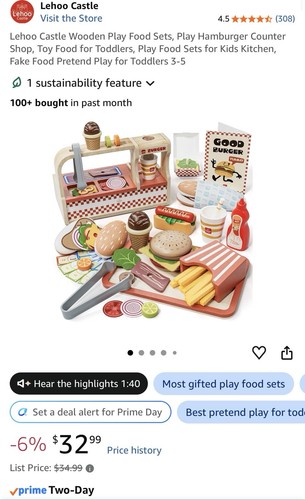 Lehoo castle set cibo gioco - set,