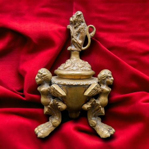 Antico calamaio antropomorfo - antico,