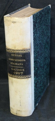 Giurisprudenza italiana vol - giurisprudenza, italiana.