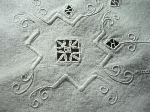 Lenzuolo piatto pizzo stile