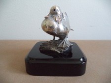 Scultura animale papera lamina