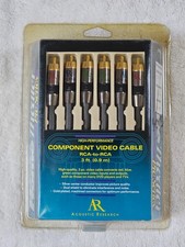 Acoustic Research AR Proseries ll PR191 cavo video componente 6 piedi placcato oro