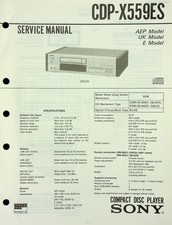 Service Manual Sony CDP-X559ES