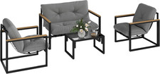 Set Salotto Da Giardino Da 4