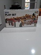 RARO~ Plan Toys Zoo Play Set ~