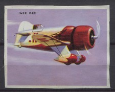 Gee Bee aereo d'epoca anni 50 carta da collezione olandese