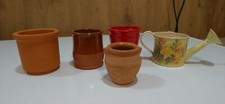 Lotto Vasi terracotta design soprammobili vintage Annaffiatoio Latta Creta Rosso