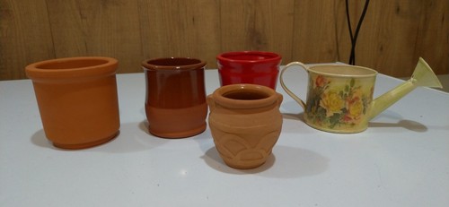 Lotto vasi terracotta design - terracotta,