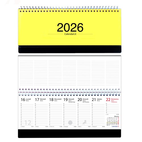 Agenda 2026 settimanale