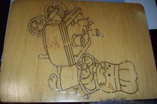  orso con trolley da tè - 1 pollice di spessore accucut markiv/big shot pro stampo in legno 