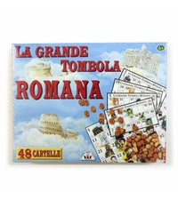 TOMBOLA ROMANA CON 48 CARTELLE CARTONE GIOCO DI SOCIETA' DA TAVOLO NATALIZIA