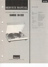 SANSUI - SR-333 - Manuale di