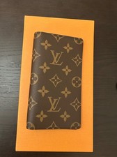 NUOVO!! Louis Vuitton Monogram BI FOLD Copertina agenda tascabile in tela.