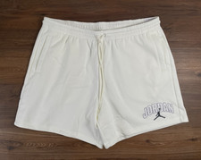 Pantaloncini da basket Nike Jordan Brooklyn in pile bianchi pantaloni taglia 2XL NUOVI IB7910 133