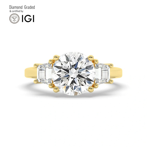 Anello trilogy diamante tondo - trilogy,