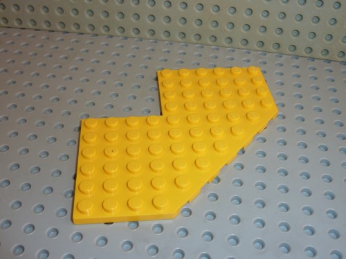 Plaque lego yellow - plaque,