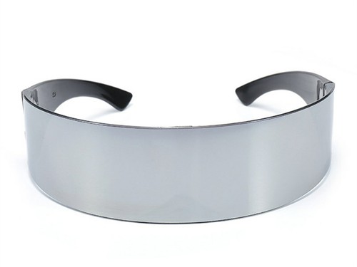 Argento cromo occhiali - argento,