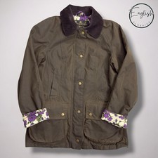 Barbour Liberty Beadnell Giacca di Cera Donna UK 8 Oliva