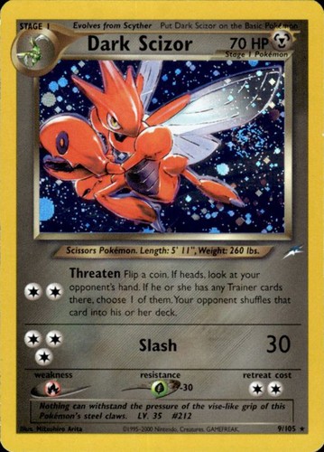 Pokemon dark scizor 105 - 9/105, neo