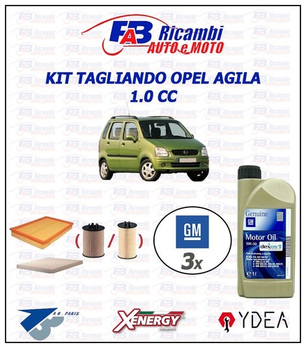 Kit tagliando opel agila 0cc - agila, 1.0cc