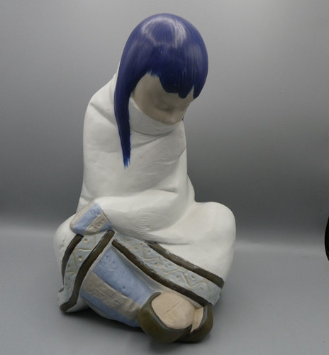 Lladro eskimo girl figurine - eskimo,