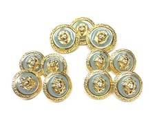 OFFERTA SET 11 BOTTONI UNISEX ORO CELESTE LEONE