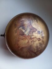 Antica splendida Scatola Vetro Dipinta A Mano fine '800 