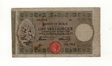 Banco sicilia lire - banco, di