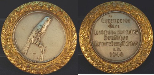Medaglia canarini allevatori - medaglia,