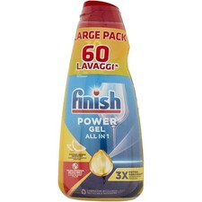 FINISH GEL LAVASTOVIGLIE LIMONE 2X600ML - 1200ML EFFICACE ANCHE IN CICLI BREVI