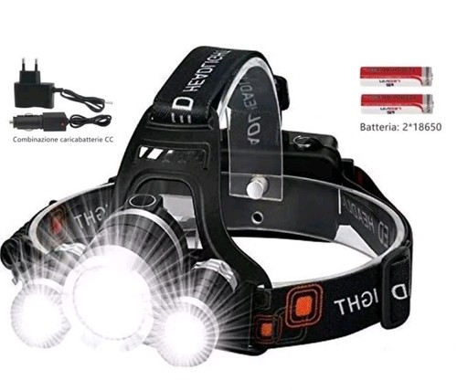 Lampada testa led t6 - da, 3