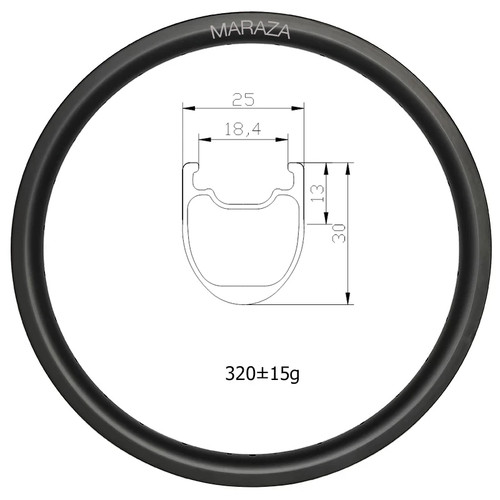 Cerchio carbonio bicicletta
