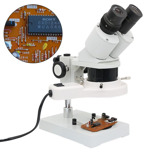 Microscopio stereo illuminato