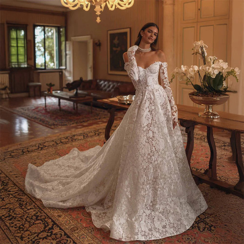 Abiti sposa pizzo spalle - abiti, da