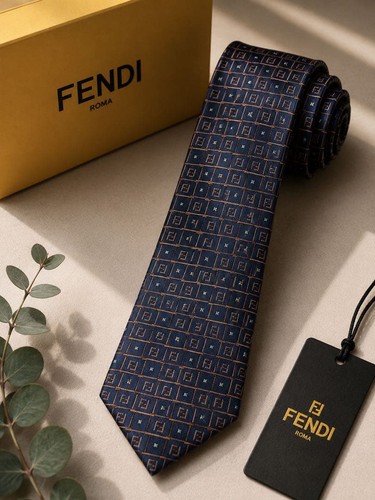 Cravatta fendi seta blu - cravatta,