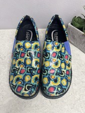 Klogs Napoli Zoccoli Donna 8 M Antiscivolo Pelle Multicolore Scarpa Infermieristica