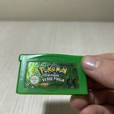 Pokémon VERDE FOGLIA GBA pal ITA Nintendo Game Boy Advance BATTERIA CARICA