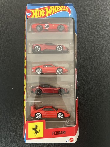 Hot wheels ferrari pack - hot, 5-pack