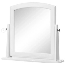 Ikea Tyssedal Dressing Table Mirror Swing Adjustable White Vanity 903.599.85 New