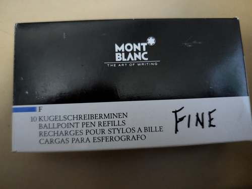 Mont blanc ballpoint refills - ballpoint,