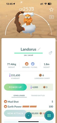 Shiny landorus 80kstardust - landorus,