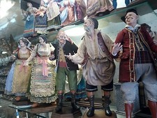 PASTORI 'IN TERRACOTTA OCCHI IN VETRO 30 CM